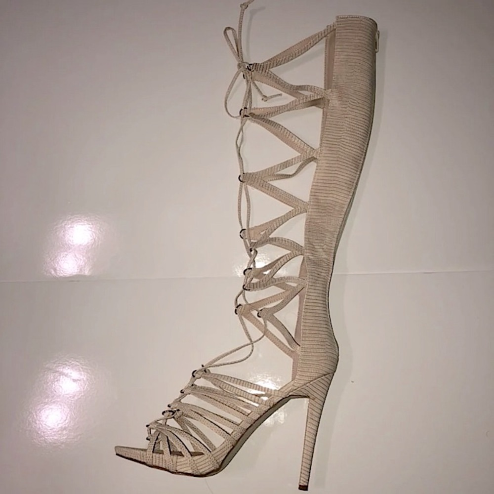 Knee High Stiletto Heels - size 11